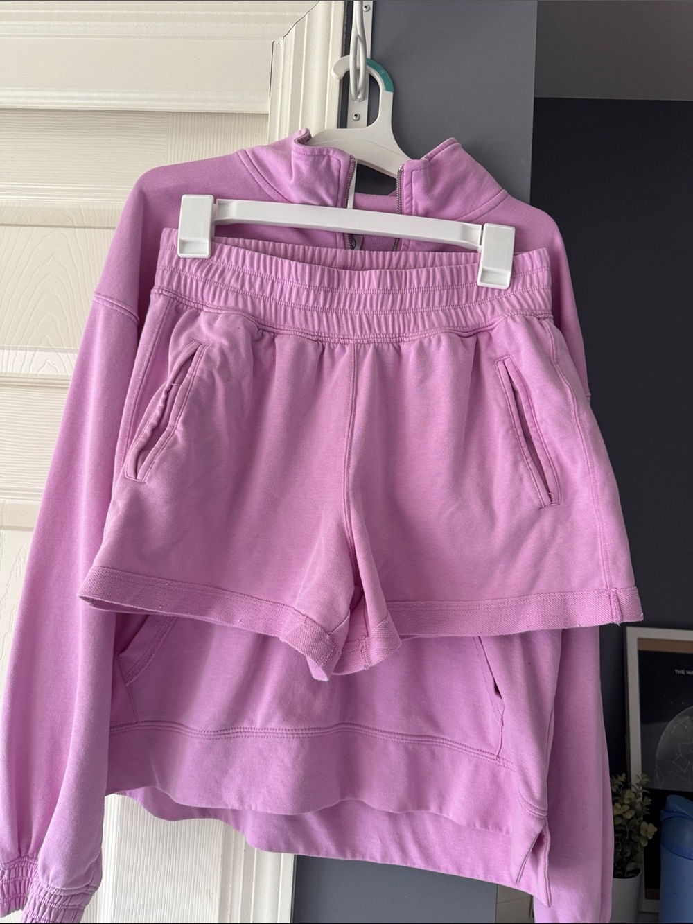 Women’s Elastic-Waist Pink Lounge Set